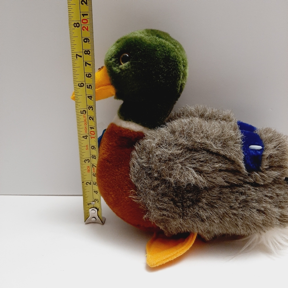 ๐ Vintage 1982 Dakin Mallard Duck Soft Doll Kids Plush Retro Vtg Realistic Toy - Picture 2 of 14